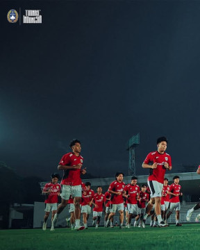 Timnas Indonesia U-23 latihan. (Instagram @timnasindonesia)